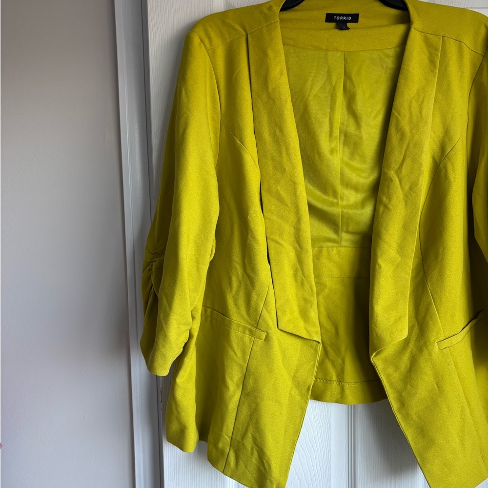Torrid Bright Green Women's Blazer - Picture 2 of 4